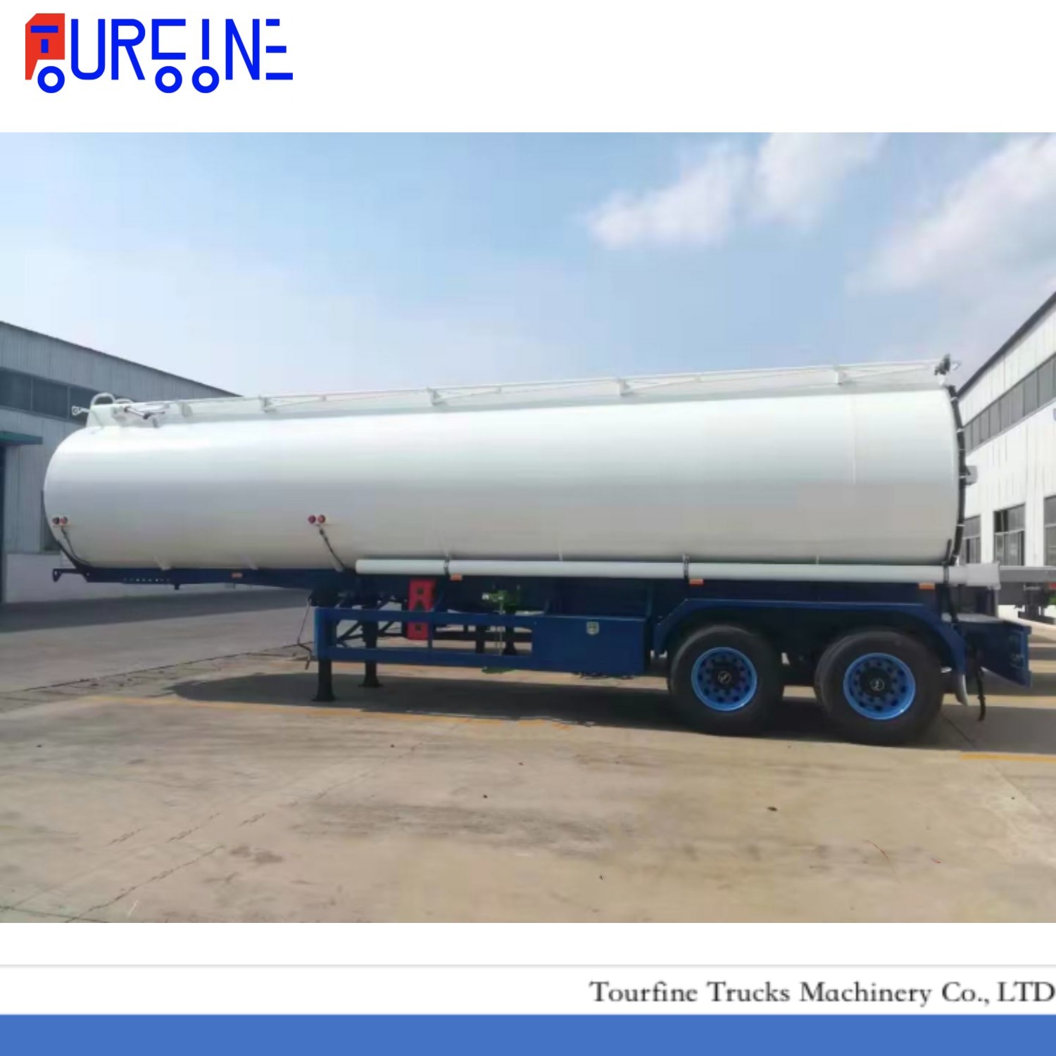 3 axle fuel tank 45000Liters aluminum semi trailer carbon steel fuel tank trailer