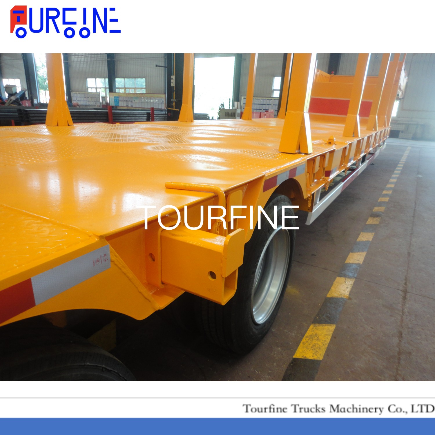 Multifuctional trailer loading bulk cargos container construction machienry Low Bed Semitrailer