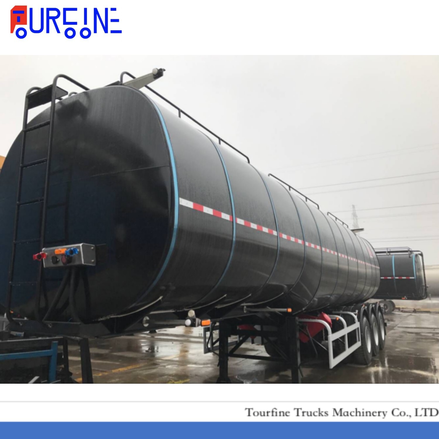 Asphalt Bitumen Transport Tanker truck trailer38000L Asphalt Tanker Semi Trailer