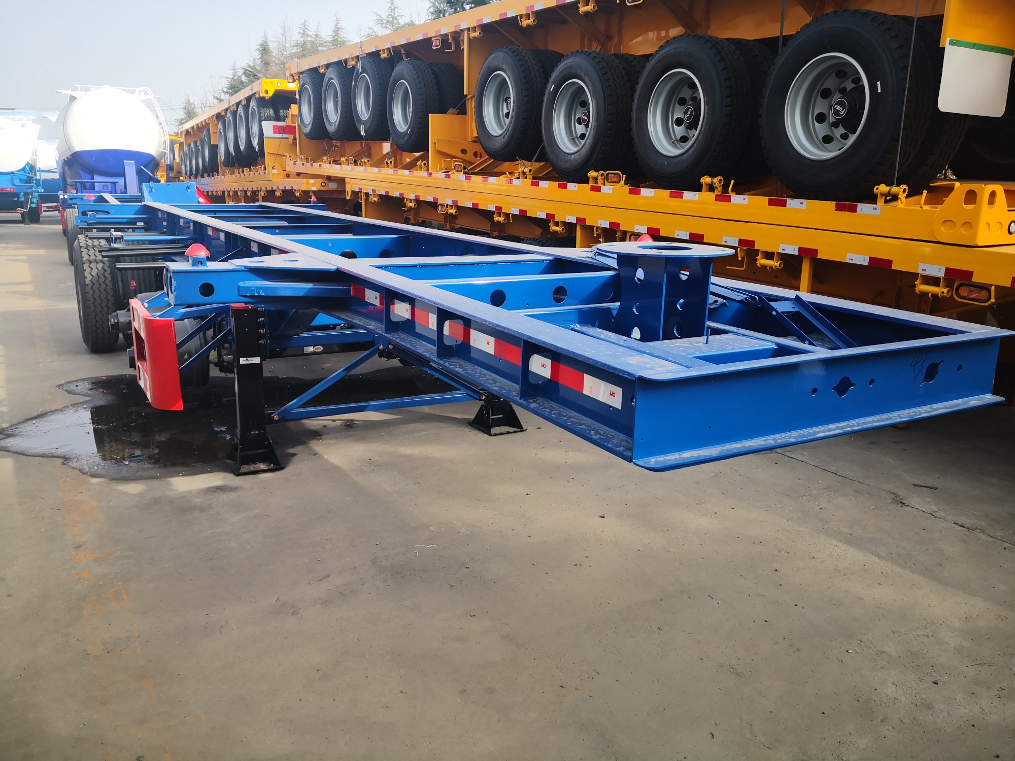 2022 Skeleton 40t 20ft 40ft Container Semi trailer for sale
