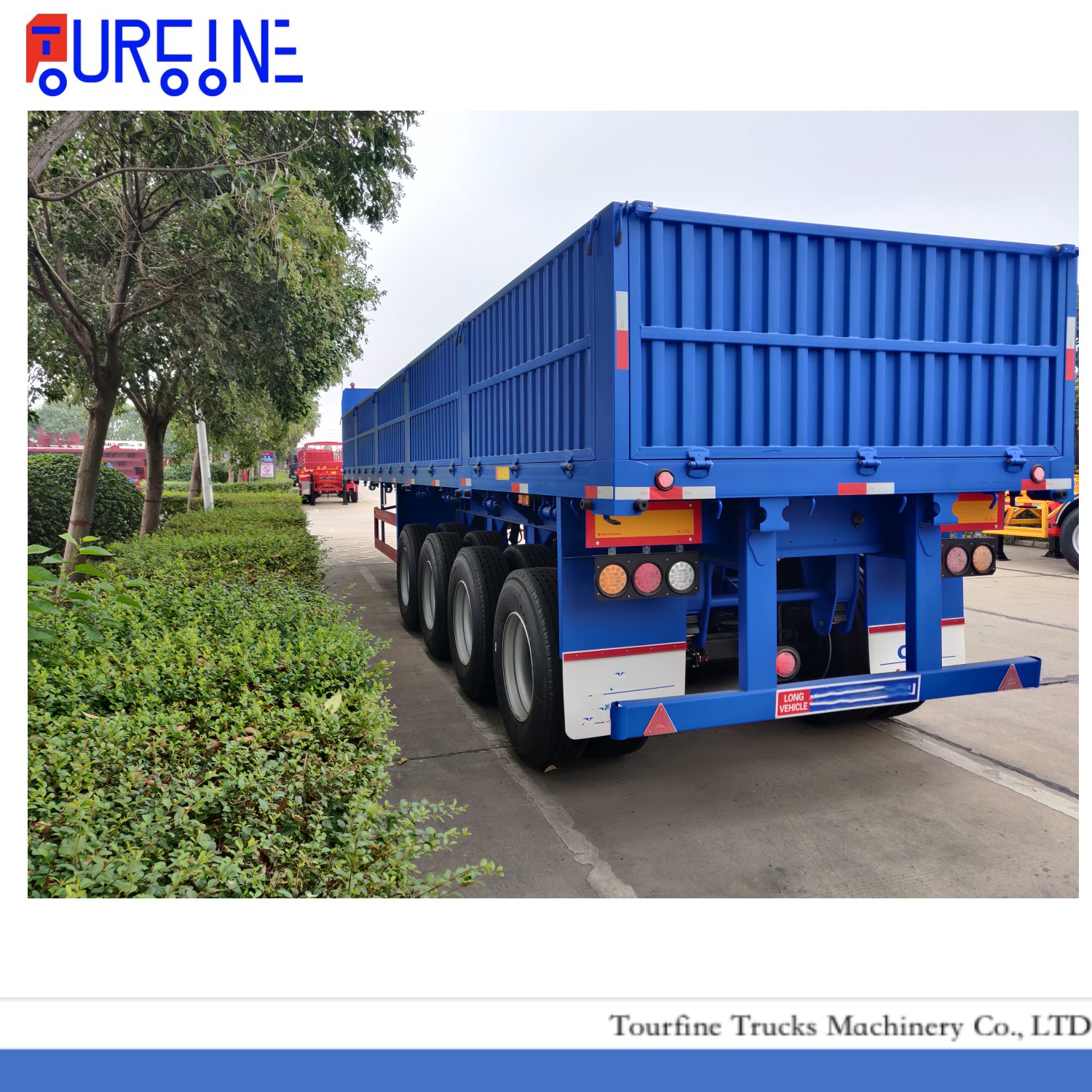 20t 30t 40t 50t Tri axle Cargo Transport fence container semi trailer