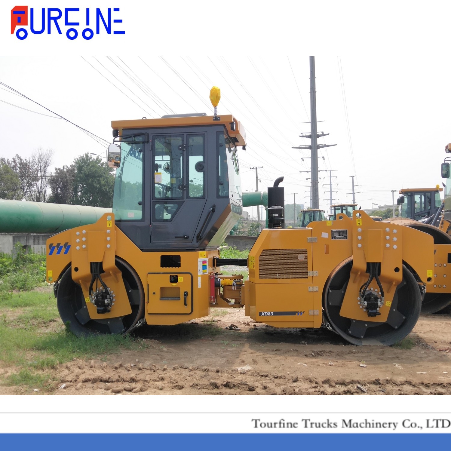 Brand New XCMG Road Roller 8t 8.5t XD83 vibratory TandemRoller price