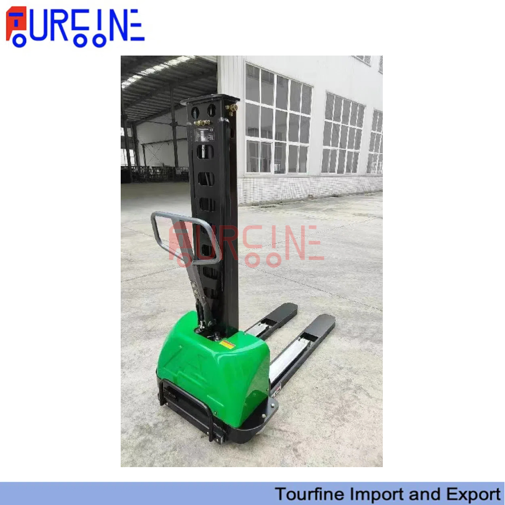 700KG Manual Loading Forklift Self Load Semi-Electric Stacker Climbing
