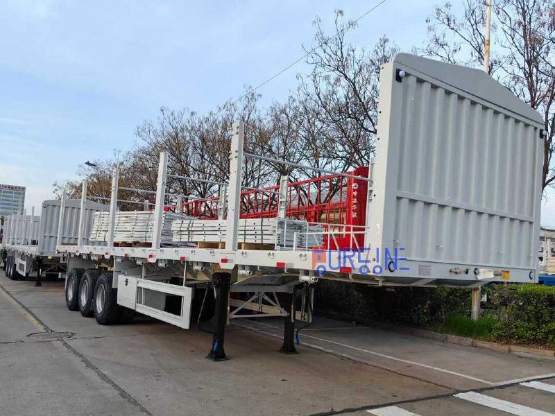3 Axle Timber Side Column Semi Trailer